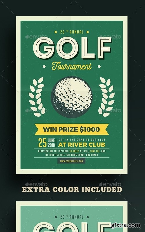 GraphicRiver - Vintage Golf Flyer 18447621