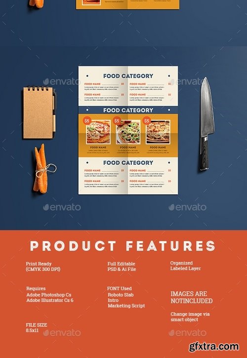 GraphicRiver - Retro Food Menu 19330406