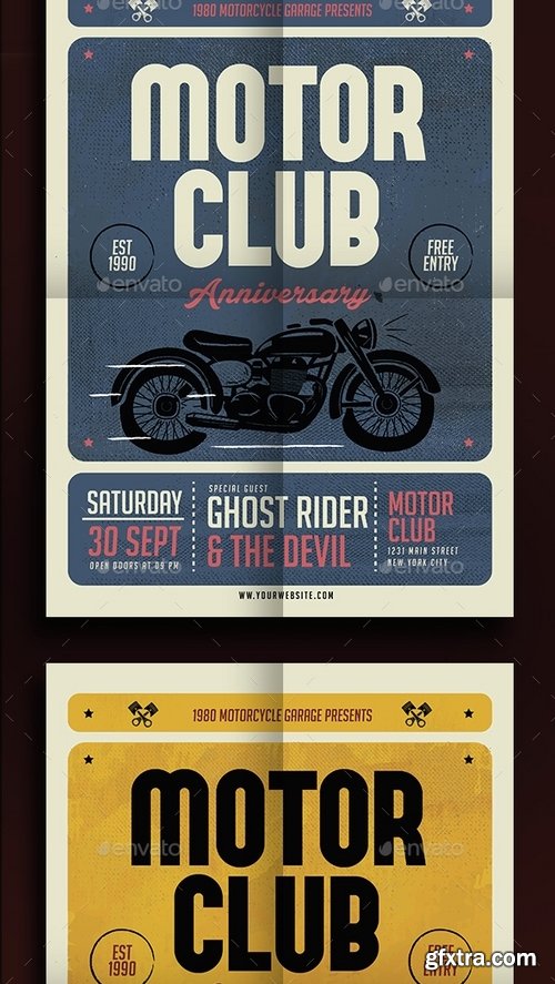 GraphicRiver - Motorclub Flyer 15231985