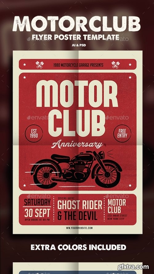 GraphicRiver - Motorclub Flyer 15231985