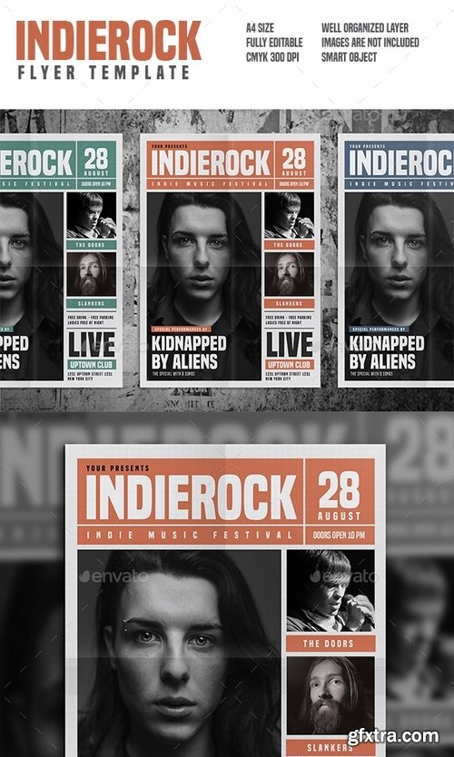 GraphicRiver - Indie Rock Newspaper Style Flyer 15846952