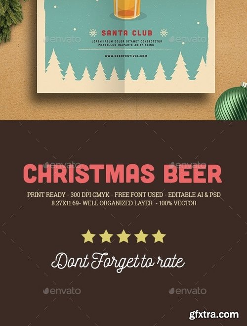 GraphicRiver - Christmas Beer Party Flyer 18800280