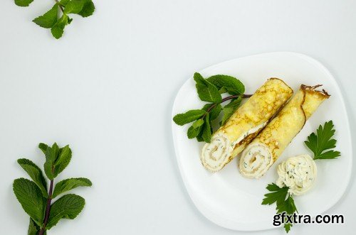 Pancakes with cottage cheese - 5 UHQ JPEG