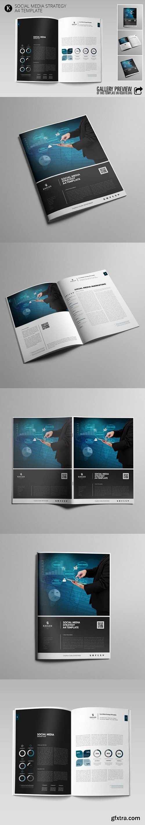 CM - Social Media Strategy A4 Template 1238429