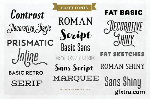 CreativeMarket Buket Font Collection -84%off 1231084