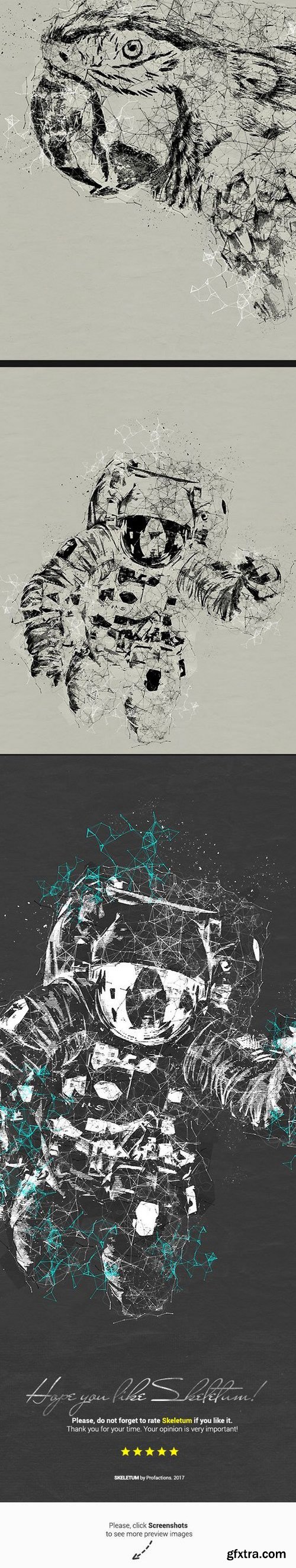 Graphicriver - Skeletum Plexus Art Photoshop Action 19282096