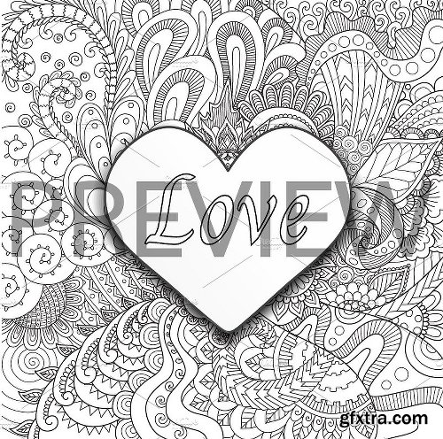 CreativeMarket 50% OFF for 35 Valentine's coloring 1250917