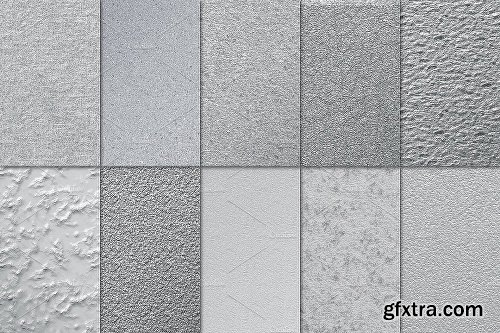 CreativeMarket 50 Silver Foil Textures/Backgrounds 1239076