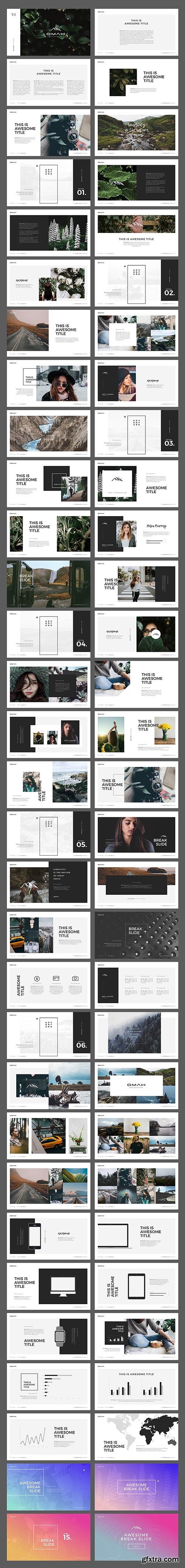 CreativeMarket 65% OFF - OMAH | PowerPoint Template 1241401