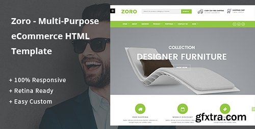 ThemeForest - Zoro v1.0 - Multi-Purpose eCommerce HTML Template - 17742615