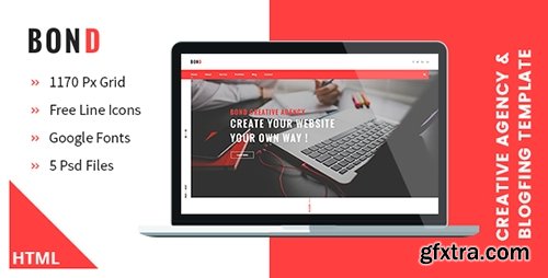 ThemeForest - Bond - Creative Agency & Blogging HTML Template (Update: 18 November 16) - 17590849