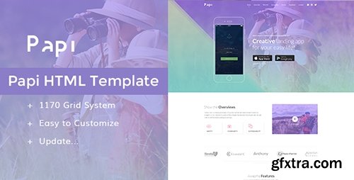 ThemeForest - Papi v1.0 - App HTML Template - 18208509