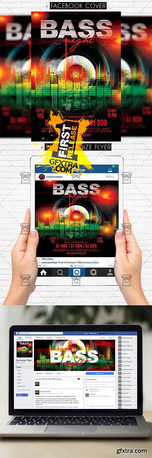 Bass Night - Premium Flyer Template