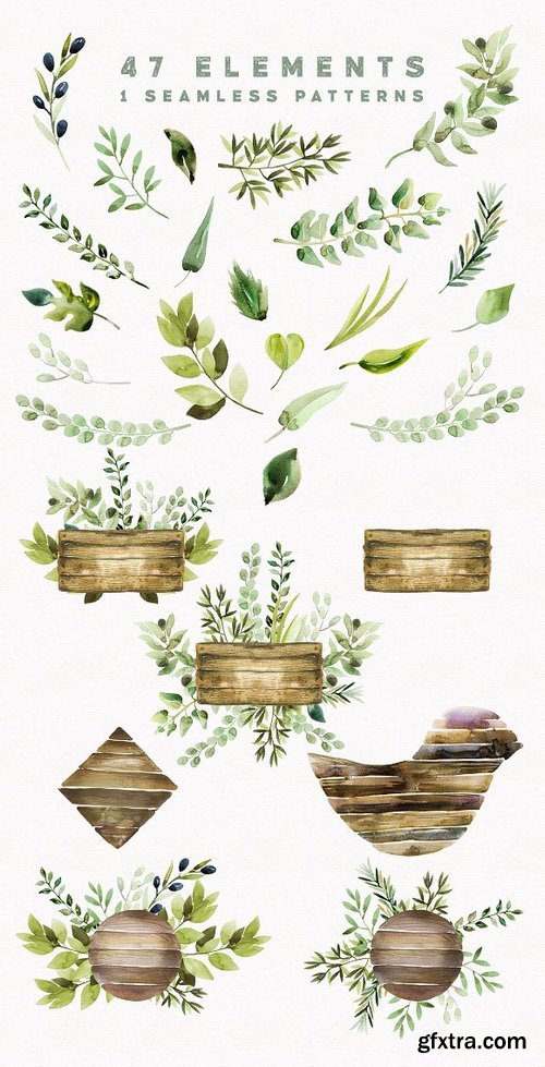 CM - Watercolor Wild Herbs vol.3 1255923