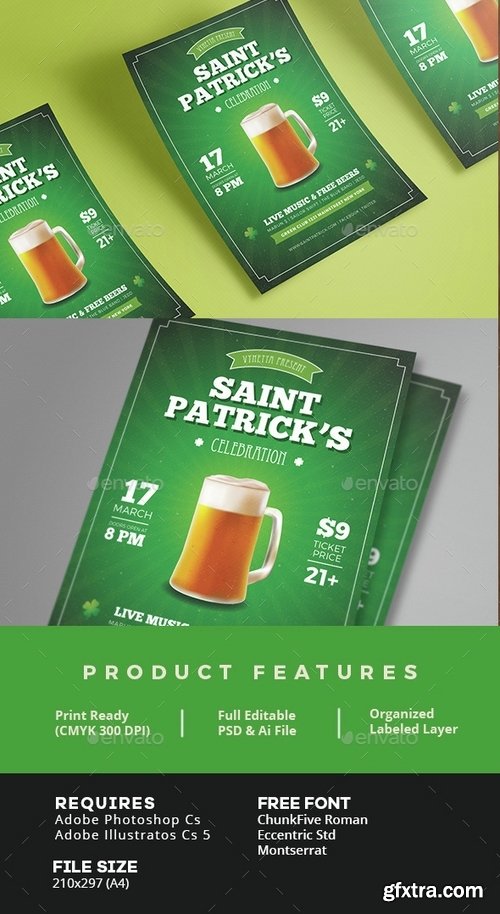 GraphicRiver - Saint Patrick Celebration Flyer 15106756