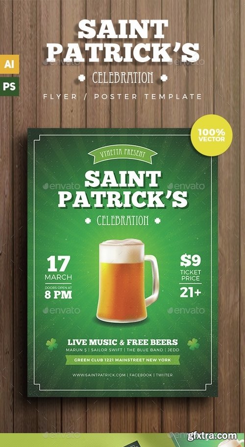 GraphicRiver - Saint Patrick Celebration Flyer 15106756