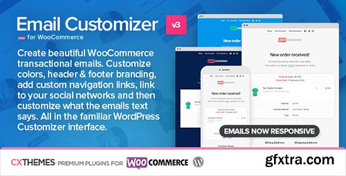 CodeCanyon - Email Customizer for WooCommerce v3.07 - 8654473