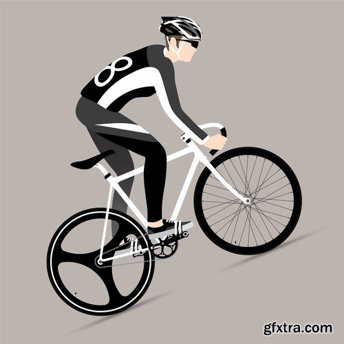 Collection of bike background is an example of a template pattern on clothes sport wheel 25 EPS