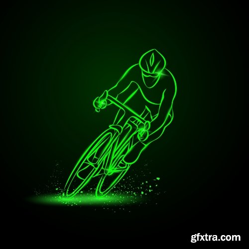 Collection of bike background is an example of a template pattern on clothes sport wheel 25 EPS