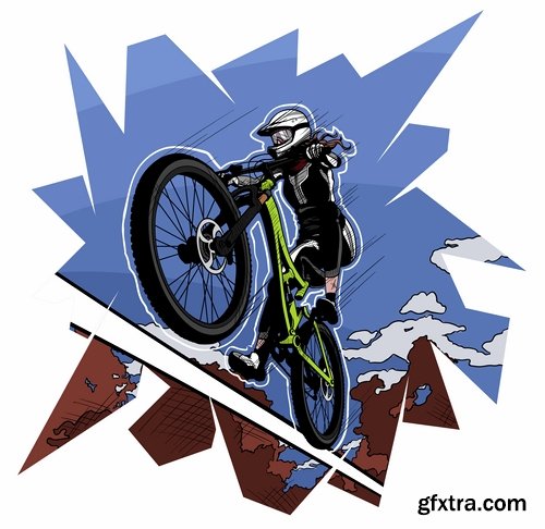 Collection of bike background is an example of a template pattern on clothes sport wheel 25 EPS