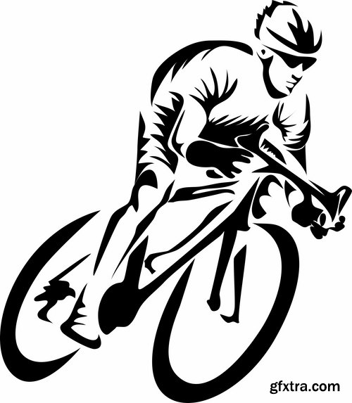 Collection of bike background is an example of a template pattern on clothes sport wheel 25 EPS