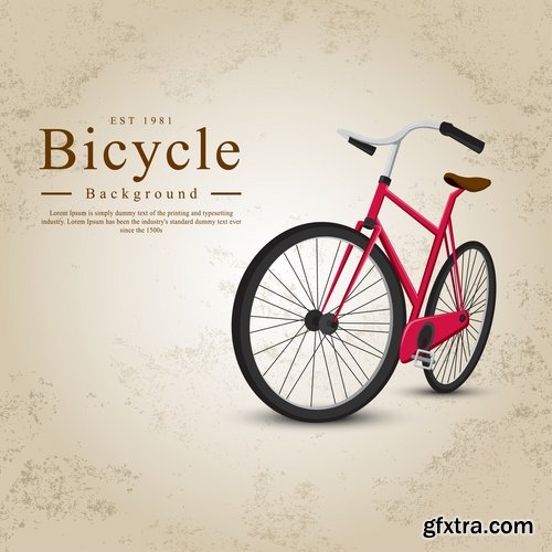 Collection of bike background is an example of a template pattern on clothes sport wheel 25 EPS