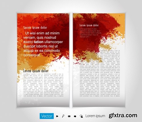 Collection of brochure cover template for advertising banner invitation flyer 25 EPS