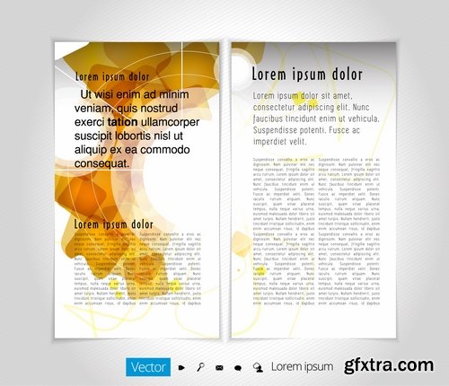 Collection of brochure cover template for advertising banner invitation flyer 25 EPS