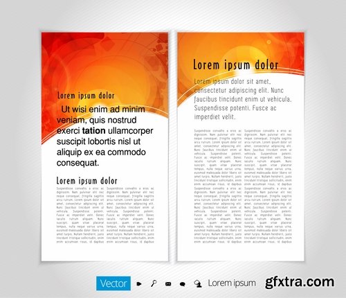 Collection of brochure cover template for advertising banner invitation flyer 25 EPS