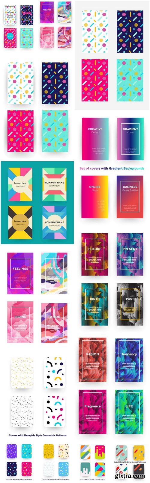 Abstract Cover Template Design - 14 Vector