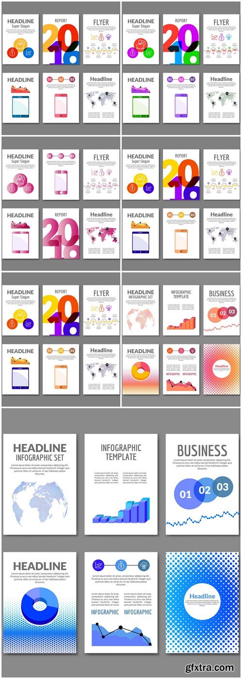 Business Infographic Brochure - 8 Vector