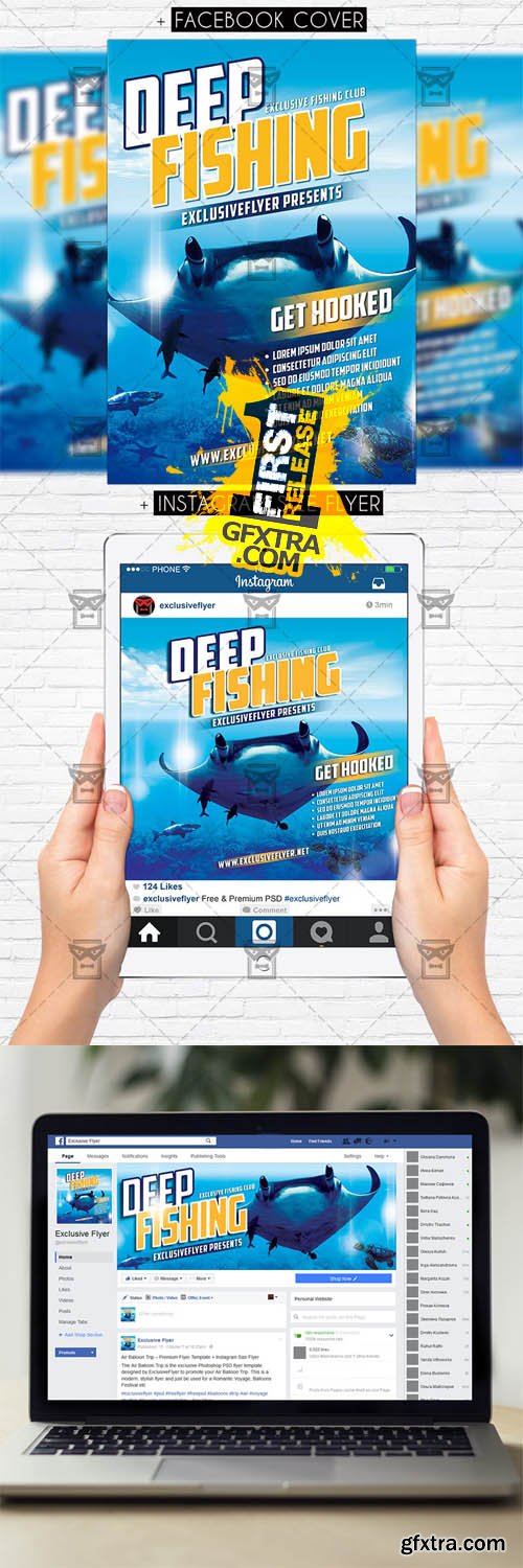 Deep Fishing - Premium Flyer Template