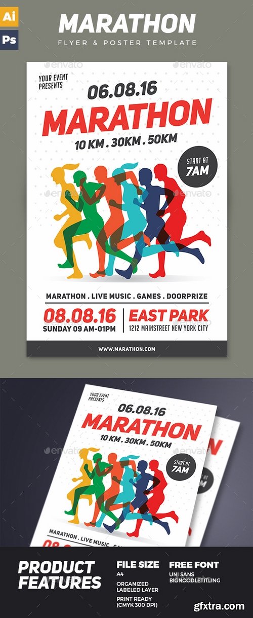 GraphicRiver - Marathon Event Flyer Template 17072745