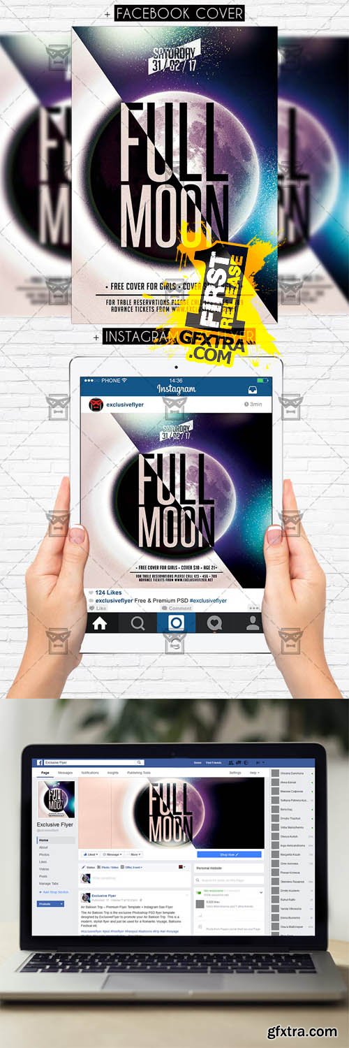 Full Moon Party - Premium Flyer Template