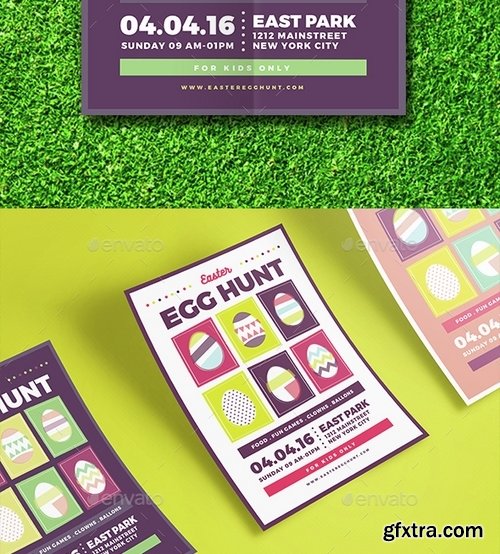 GraphicRiver - Easter Egg Hunt Flyer 15052738