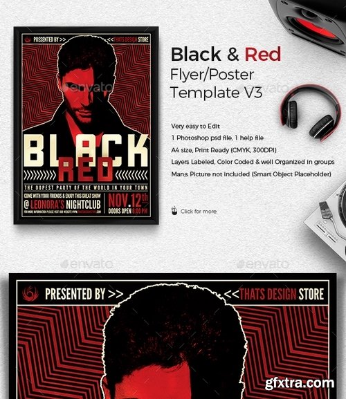 GraphicRiver - Black and Red Flyer Template V3 16705144