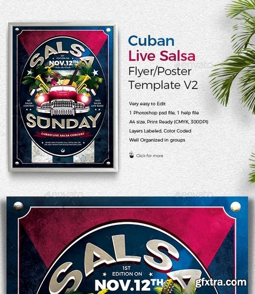 GraphicRiver - Cuban Live Salsa Flyer Template V2 17665623