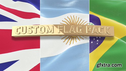 Videohive Custom Flag Pack 15965450