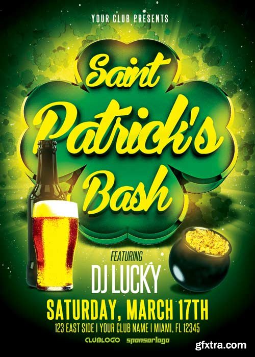 St Patricks Bash V9 Flyer Template