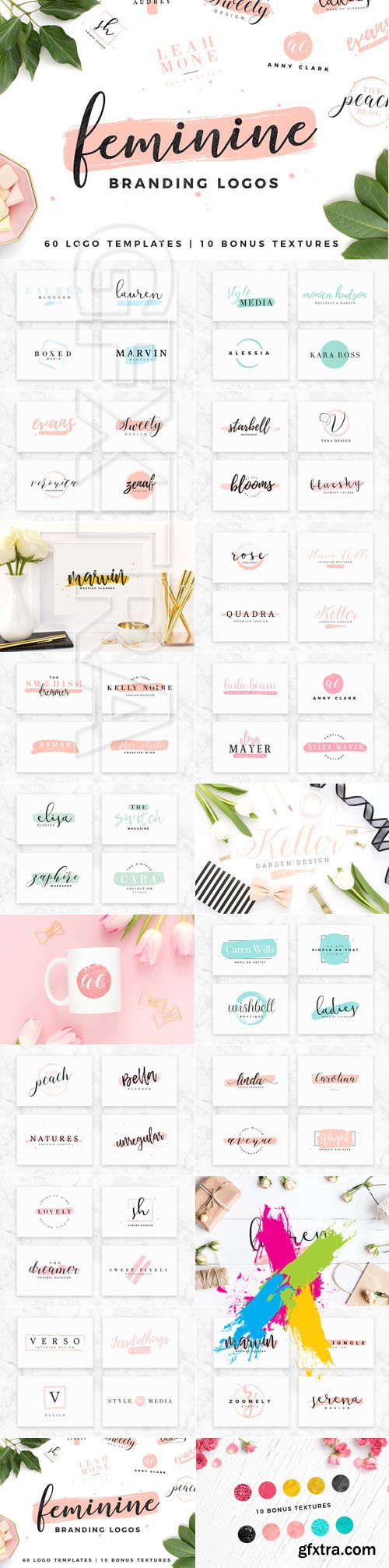 Creativemarket - Feminine Branding Logos 1197449