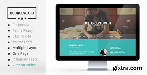 ThemeForest - BOUNCE - Responsive One Page Vcard Template (Update: 6 December 14) - 9549570