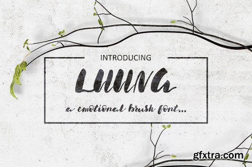 CreativeMarket Luuna Emotional Brush Font 1203511