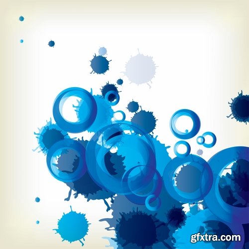 Collection background is a pattern frame abstract blob drop of spilled paint 25 EPS