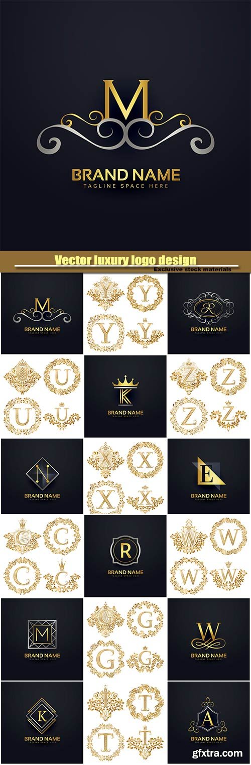 Vector luxury logo design