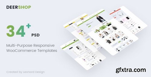 ThemeForest - DeerShop  Multi-Purpose Responsive Ecommerce PSD Template 19237031