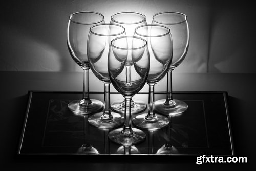 Collection of crystal dishes drink a glass a bowl 25 HQ Jpeg