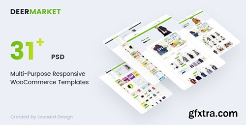 ThemeForest - DeerMarket v1.0 - Multi-Purpose Responsive Ecommerce PSD Template - 19300609