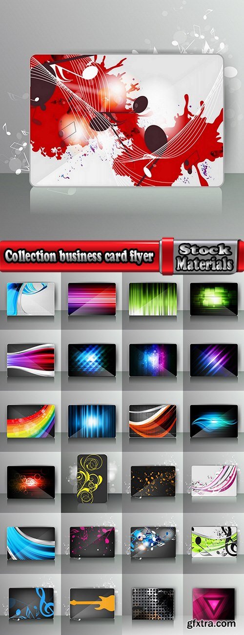 Collection business card flyer banner vector image 7-25 EPS