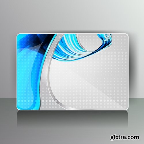 Collection business card flyer banner vector image 7-25 EPS