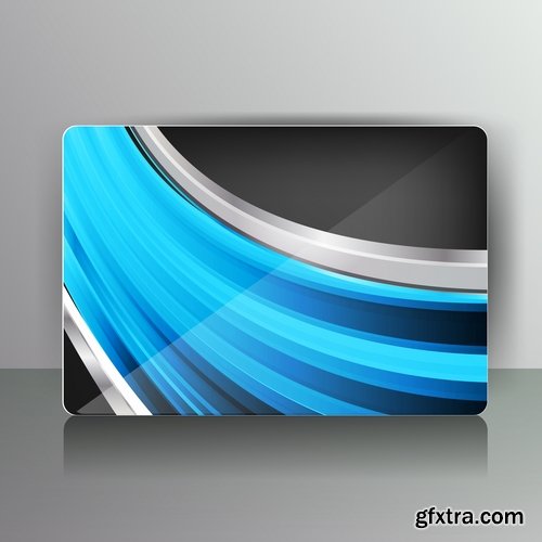 Collection business card flyer banner vector image 7-25 EPS